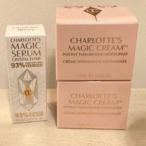 Charlotte Tilbury Magic Cream 1oz with Magic Serum Deluxe Sample